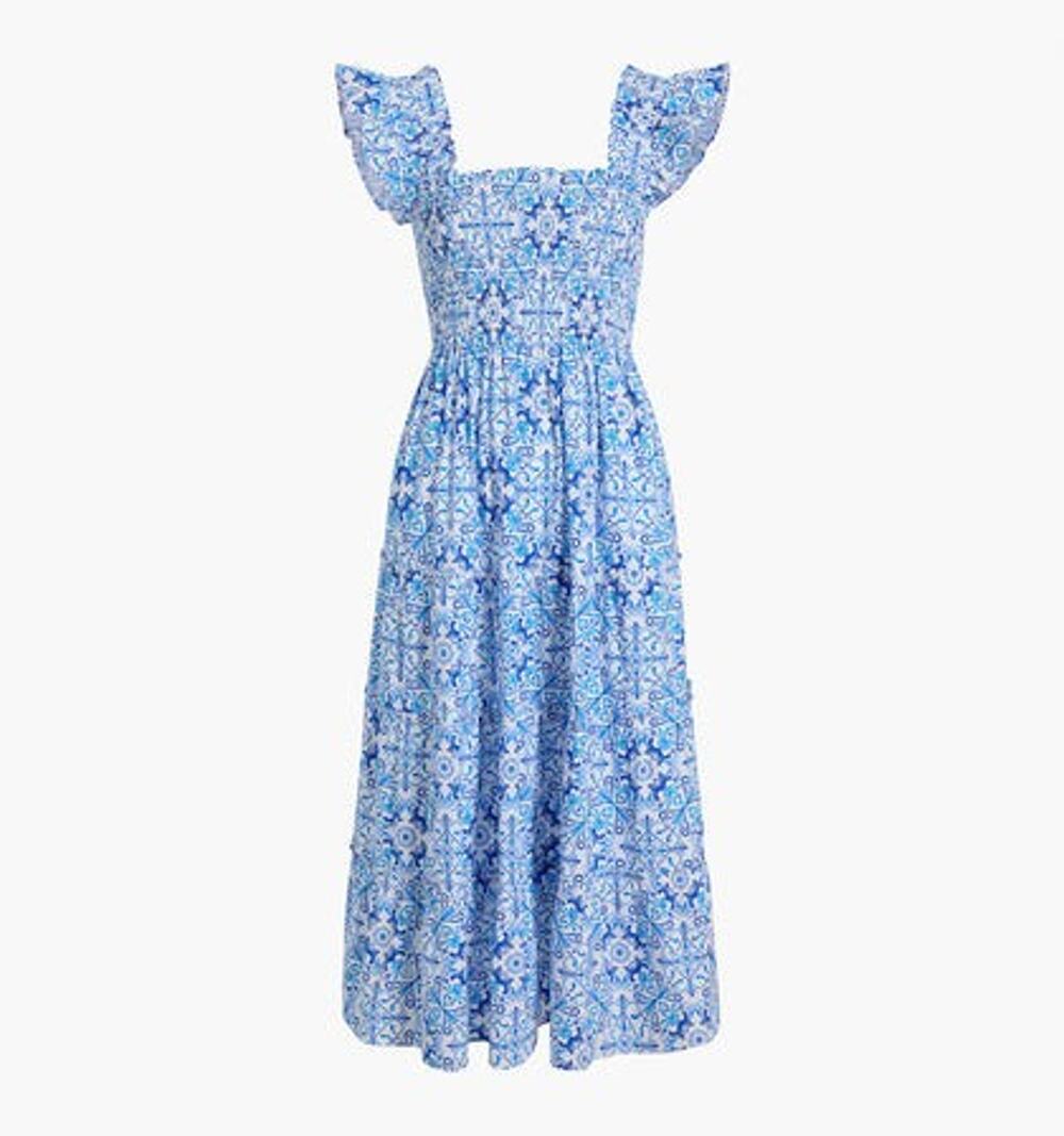 Hill House Home The Ellie Nap Tiered Midi Dress - S
